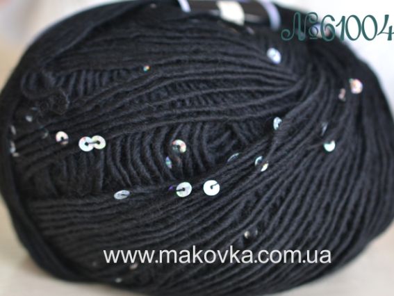 Pinar Pullu Himalaya (однотонная с пайетками) 61004 черный, пайетки