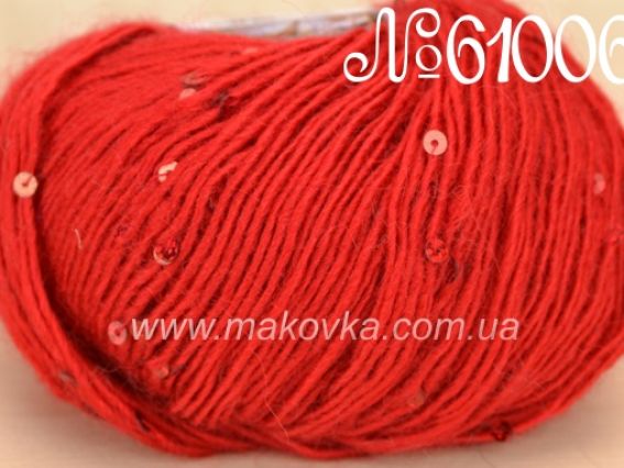 Pinar Pullu Himalaya (однотонная с пайетками) 61006 красный, пайетки