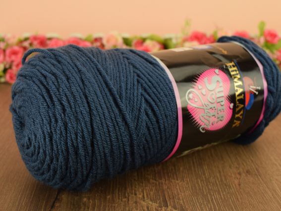 Super Soft Yarn Himalaya пряжа 80845 т.синий