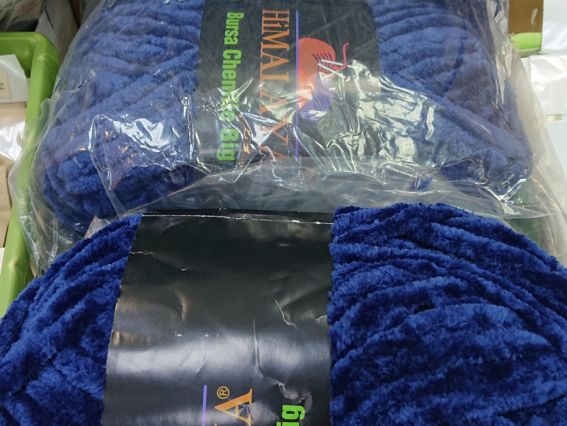 Bursa BIG Chenille Himalaya стокова пряжа в асортименті темно-синий