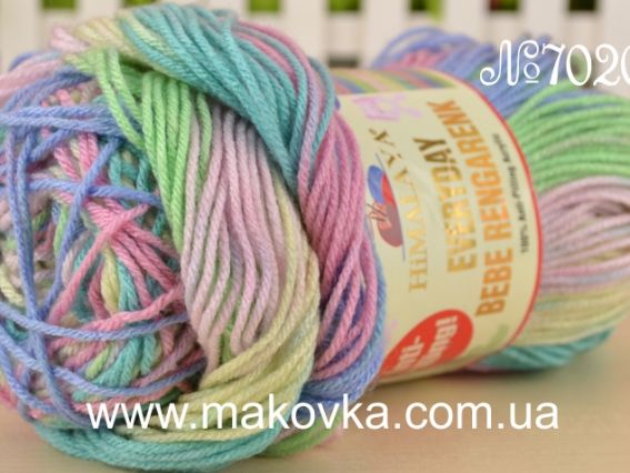 Детский акрил Everyday Bebe Rengarenk Antipilling Himalaya пряжа 702-03