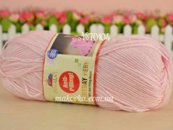 Everyday Bebe Antipilling Himalaya дитячий акрил пряжа 70104 бледно-розовый