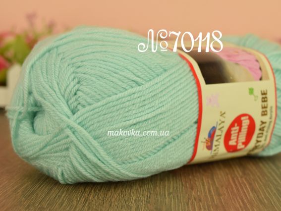 Everyday Bebe Antipilling Himalaya дитячий акрил пряжа 70118 нежно-мятный
