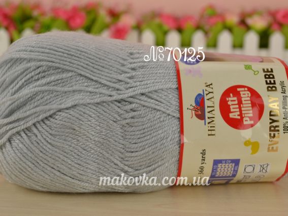 Everyday Bebe Antipilling Himalaya дитячий акрил пряжа 70125 светло-серый