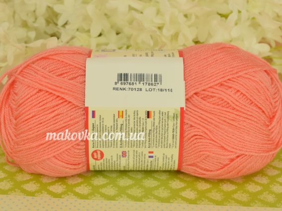 70128 яркий персик