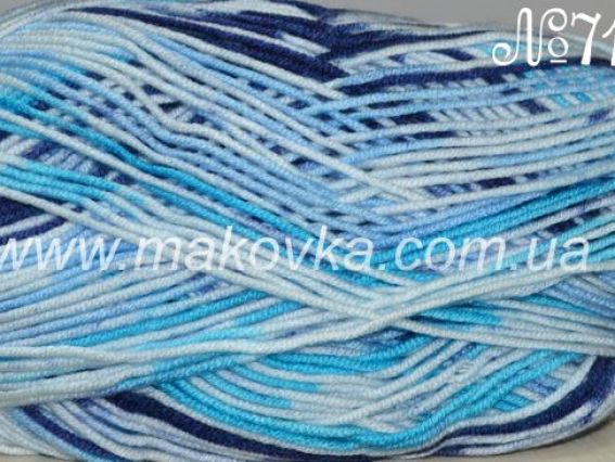 Детский акрил Everyday Babe Lux Colors Himalaya пряжа 71404 сине-голубые оттенки
