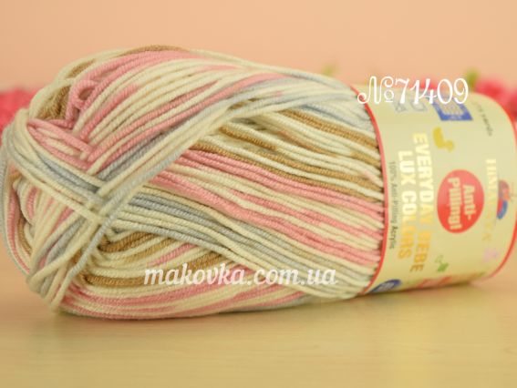 Детский акрил Everyday Babe Lux Colors Himalaya пряжа 71409