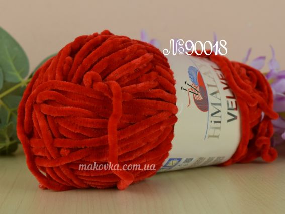 VELVET Himalaya пряжа 900-18 червоний