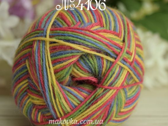 4106 синій-жовтий-малина-зелений