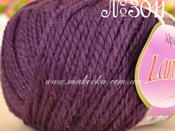 Alpacana Lanoso пряжа 3011 фіолетовий