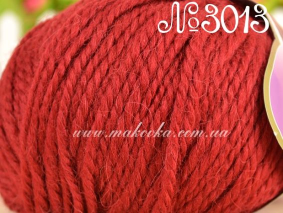 Alpacana Lanoso пряжа 3013 вишневый