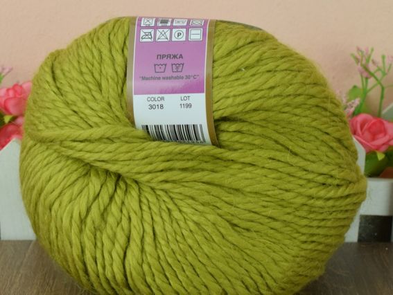 Alpacana Lanoso пряжа 3018 олива