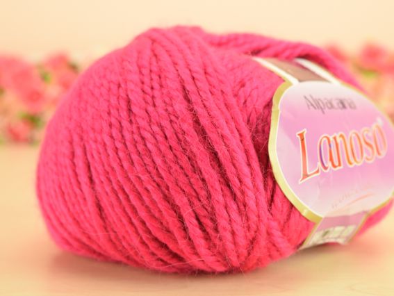 Alpacana Lanoso пряжа 3029 малиновый