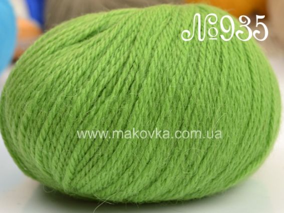 Luxus Alpaca Lanoso пряжа №935 зеленый