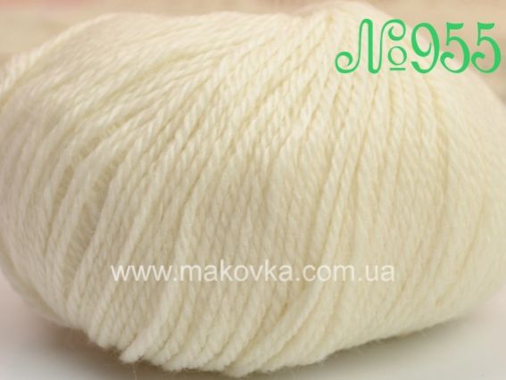 Luxus Alpaca Lanoso пряжа №955 белый молочный