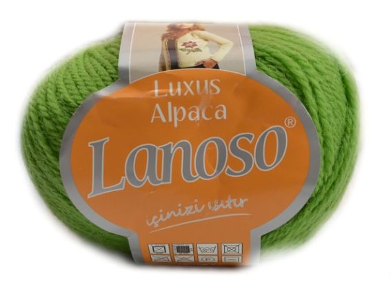 Пряжа Lanoso Luxus Alpaca Ланосо Люксус Альпака чистошерстяная для вязания