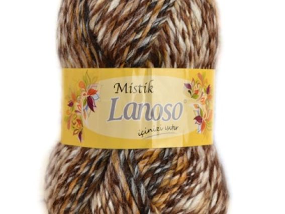 Полушерстяная пряжа для вязания Mistik Lanoso