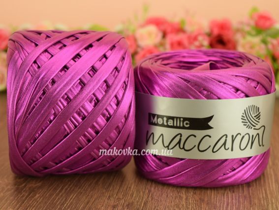 Metallic Maccaron лента трикотажная, 1 Бобина Пурпурный