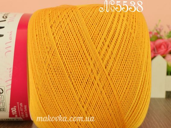 Maxi Madame Tricote пряжа 5538 желтый