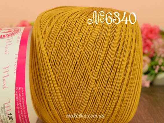 Maxi Madame Tricote пряжа 6340 горчичный