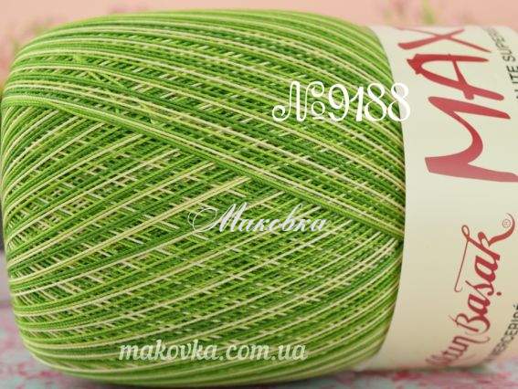 Maxi Меланж Altin Basak пряжа 9188 зеленый меланж