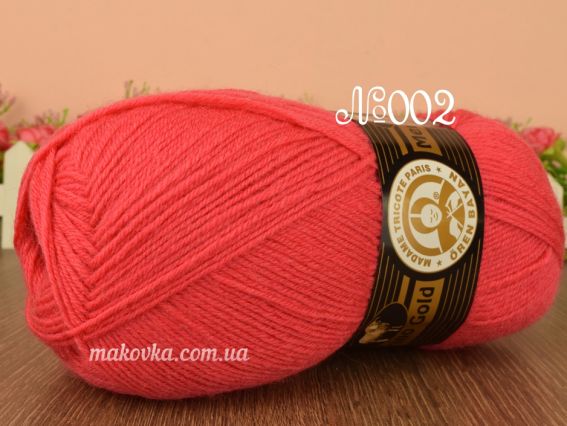 Merino Gold Madame Tricote пряжа 002 коралловый