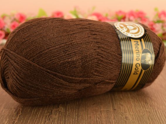 Merino Gold Madame Tricote пряжа 083 коричневий