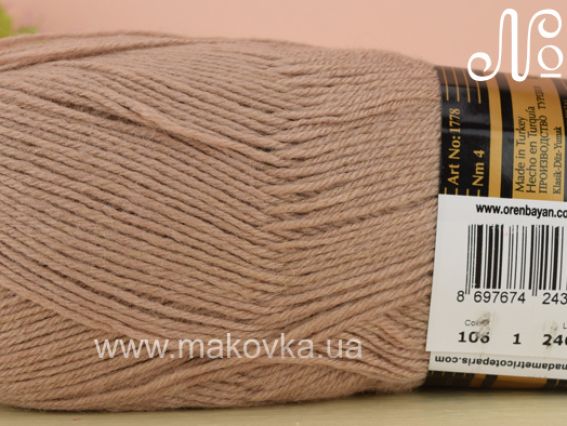 Merino Gold Madame Tricote пряжа 106 кофейный