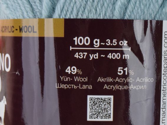 Пряжа полушерстяная Madame Tricote Merino Gold Мадам Трикот Мерино голд