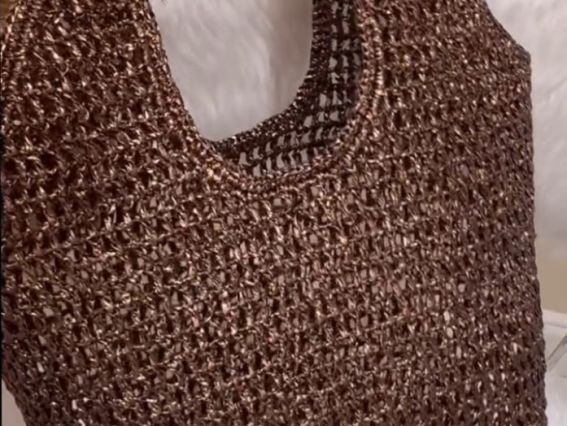 Нитка Металік Рафія Мілда Metallic raffia Milda knitting yarns стрічкова пряжа