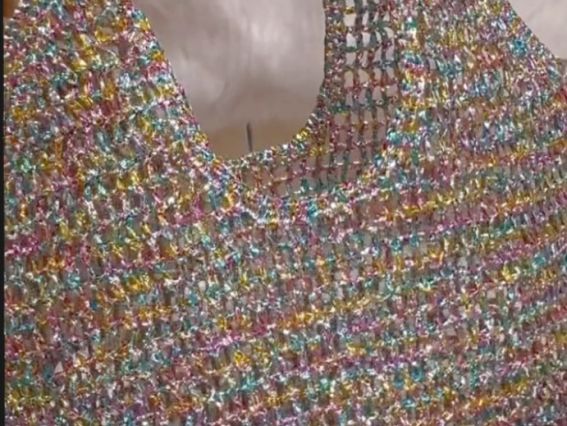 Нитка Металік Рафія Мілда Metallic raffia Milda knitting yarns стрічкова пряжа