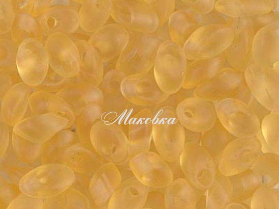 Бісер Miyuki Long Magatama LMA-132F , 10г жовтий матовий  Бісер Miyuki Long Magatama LMA-132F , 10г жовтий матовий 