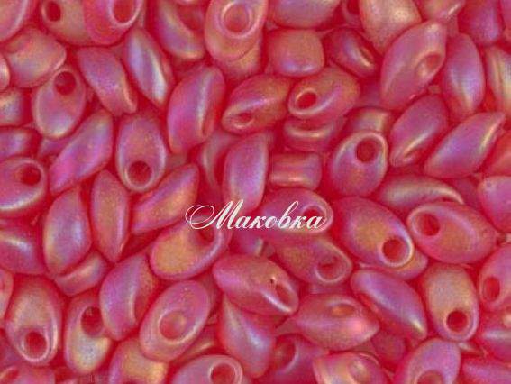 Бисер Miyuki Long Magatama LMA-140FR , 10г  красный матовый перламутровый