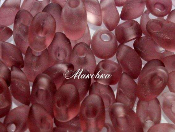 Бісер Miyuki Long Magatama LMA-142F, 10г баклажан матовий Бісер Miyuki Long Magatama LMA-142F, 10г баклажан матовий