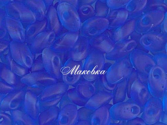 Бисер Miyuki Long Magatama LMA-150F, 10г  синий матовый 