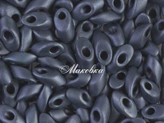 Бісер Miyuki Long Magatama LMA-2001, 10г темно-сірий матовий металік, темно-сірий Бісер Miyuki Long Magatama LMA-2001, 10г темно-сірий матовий металік, темно-сірий