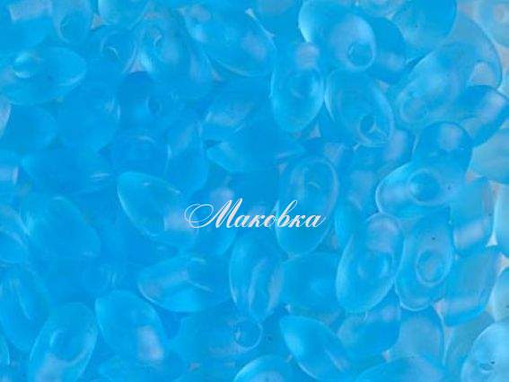 Бісер Miyuki Long Magatama LMA-148F, 10г бірюзовий матовий  Бісер Miyuki Long Magatama LMA-148F, 10г бірюзовий матовий 