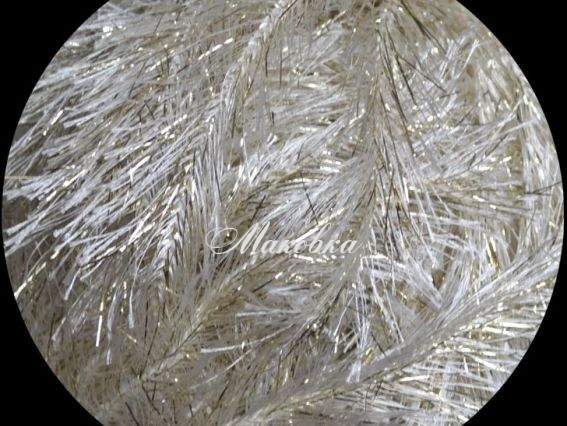 Modo Yumos люрекс (травка с люрексом) 300 белый с золотом