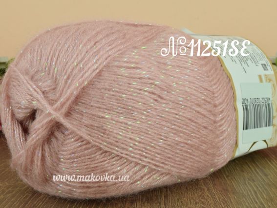 Angora Lux Simli Nako пряжа 11251SE пудра голограф.люрекс