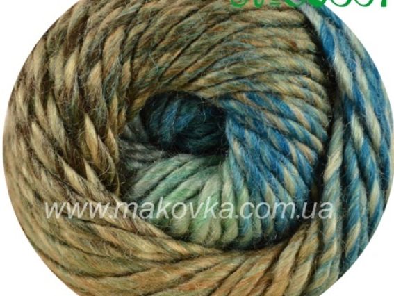 Artist Nako пряжа 86351 коричнево-синие оттенки