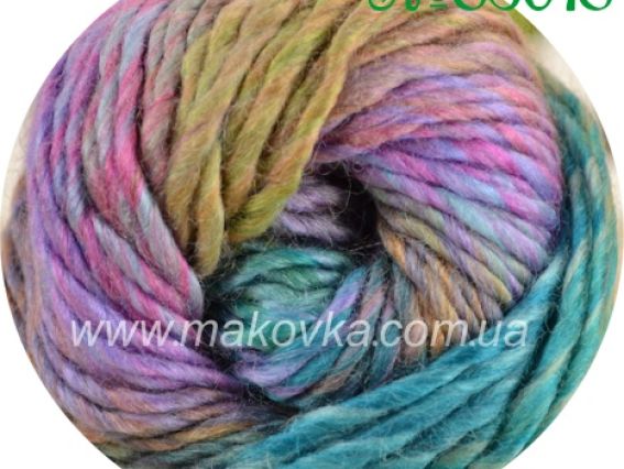 Artist Nako пряжа 85918 розовые, бирюзовые и зеленоватые оттенки