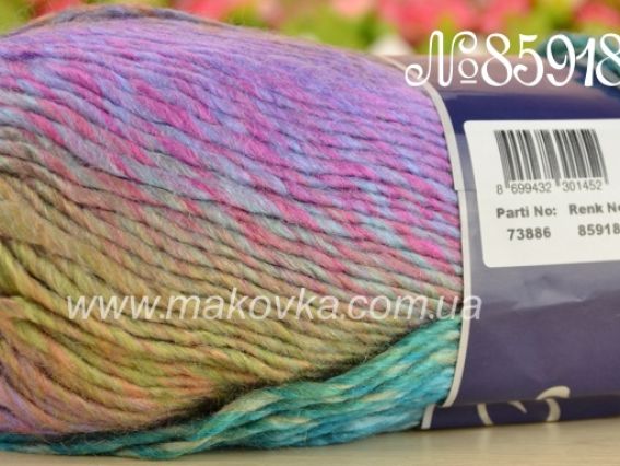 85918 розовые, бирюзовые и зеленоватые оттенки