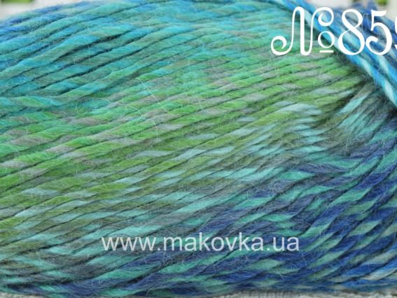 Artist Nako пряжа 85934 синий-бирюзовый-салатовый