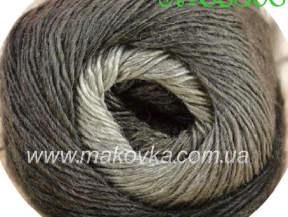 Arya Ebruli Nako пряжа 86398 черно-серые оттенки