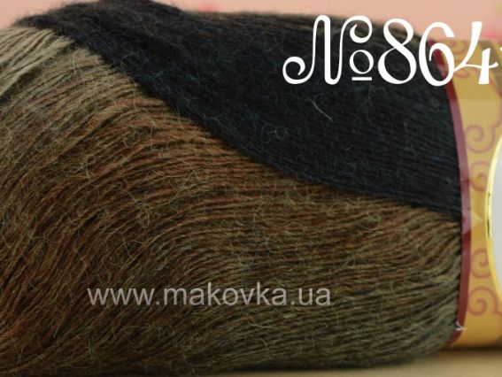 Arya Ebruli Nako пряжа 86415 коричнево-молочно-серые