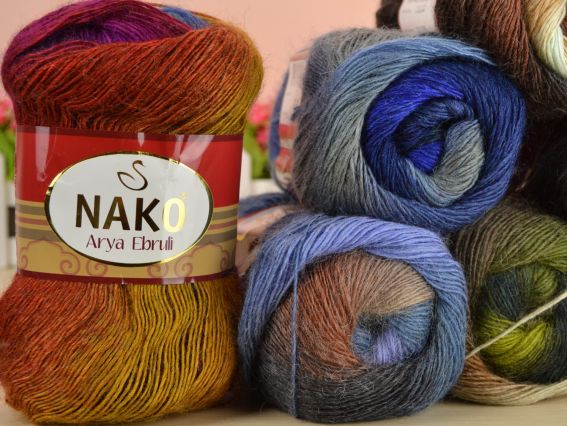 Пряжа для в'язання Nako Arya Ebruli Арія Ебрулі Нако