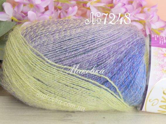 7248 жовтий-блакитний-зелений-бузковий