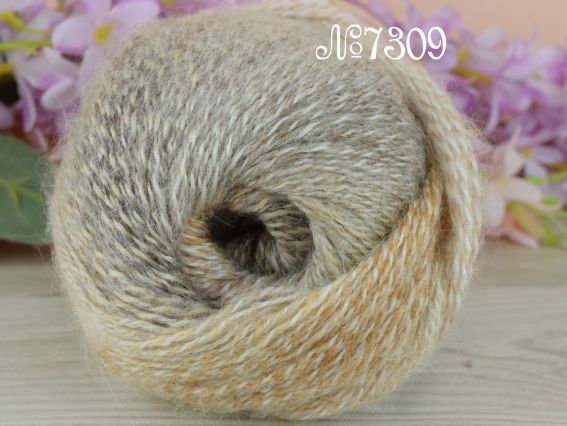 Moher Colorflow Nako пряжа 7309 беж-сірий