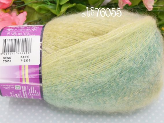 76055 зелені-жовтосалатові-беж