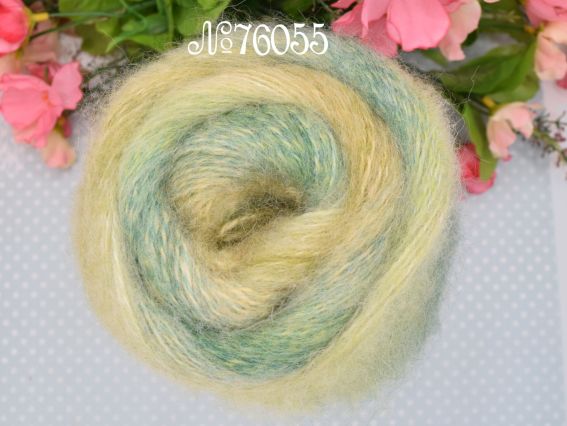 76055 зелені-жовтосалатові-беж